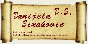 Danijela Simaković vizit kartica